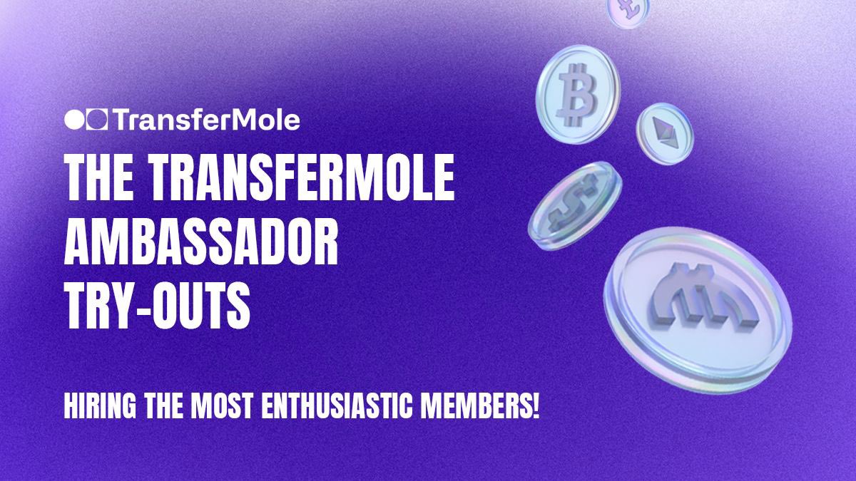 We have received a TON of ambassador applications so we've decided to create a little contest to help us see who amongst you is truly most interested in joining the program. 💜 If you have registered for #TransferMole, some of you will win participation prizes here and there.…
