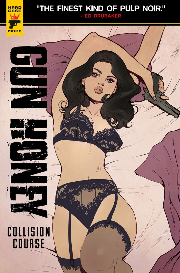 #NCBD Quick Pick: Gun Honey out of @TitanBooks Hard Case Crime imprint has been one of my favorite guilty pleasures for years now. 

Solid Crime Noir. Beautiful Ladies. What's not to love?!?

And just look at that alternate cover by @JasminDarnell. Breathtaking!