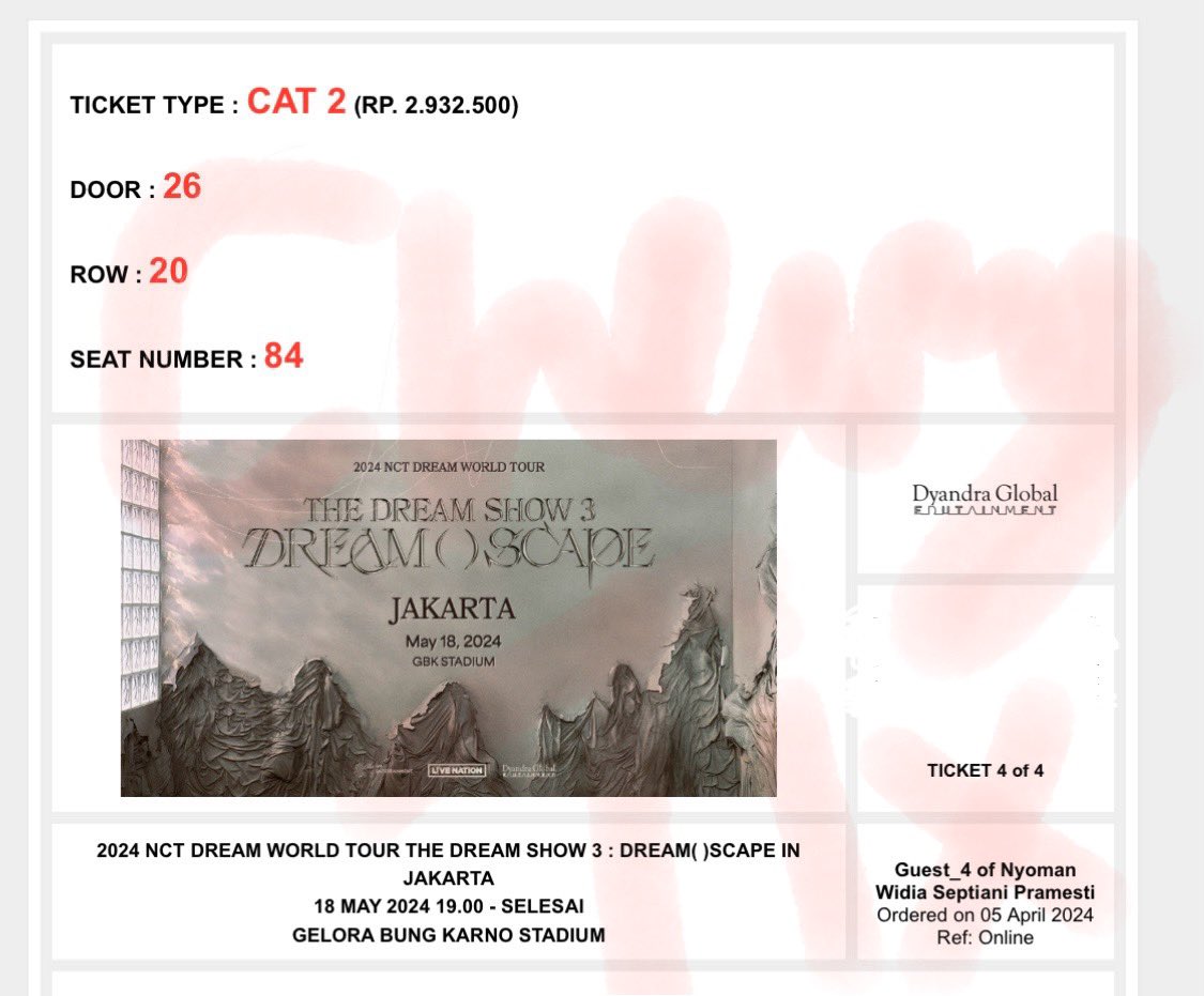cherryytix's tweet photo. WTS 1 TIX CAT 2 TDS 3🌞

✨Door: 26, Row: 20, SN: 84
✨Diurus sampai tiket fisik
✨Bisa full payment cod venue
✨Harga underprice
✨Bebas minta proof

yuk boleh langsung dm🫶🏻

tags: wts tds 3 cat 2 https://t.co/B17yZE3MLW