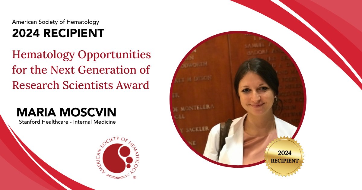 I am happy to announce that I have been selected by @ASH_Hematology to receive the ASH HONORS Award that will provide funding for studying immune reconstitution post CAR-T in #multiplemyeloma! Grateful for my mentor @SurbhiSidanaMD and @StanfordMedRes @StanfordDeptMed.