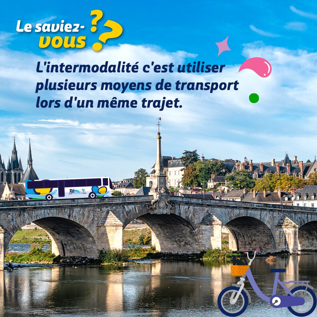 L'#intermodalité permet de combiner les modes de transport pour gagner en rapidité, en confort et d'opter pour des trajets plus verts ! ✅ 🚊 🚲 🚗 🚎