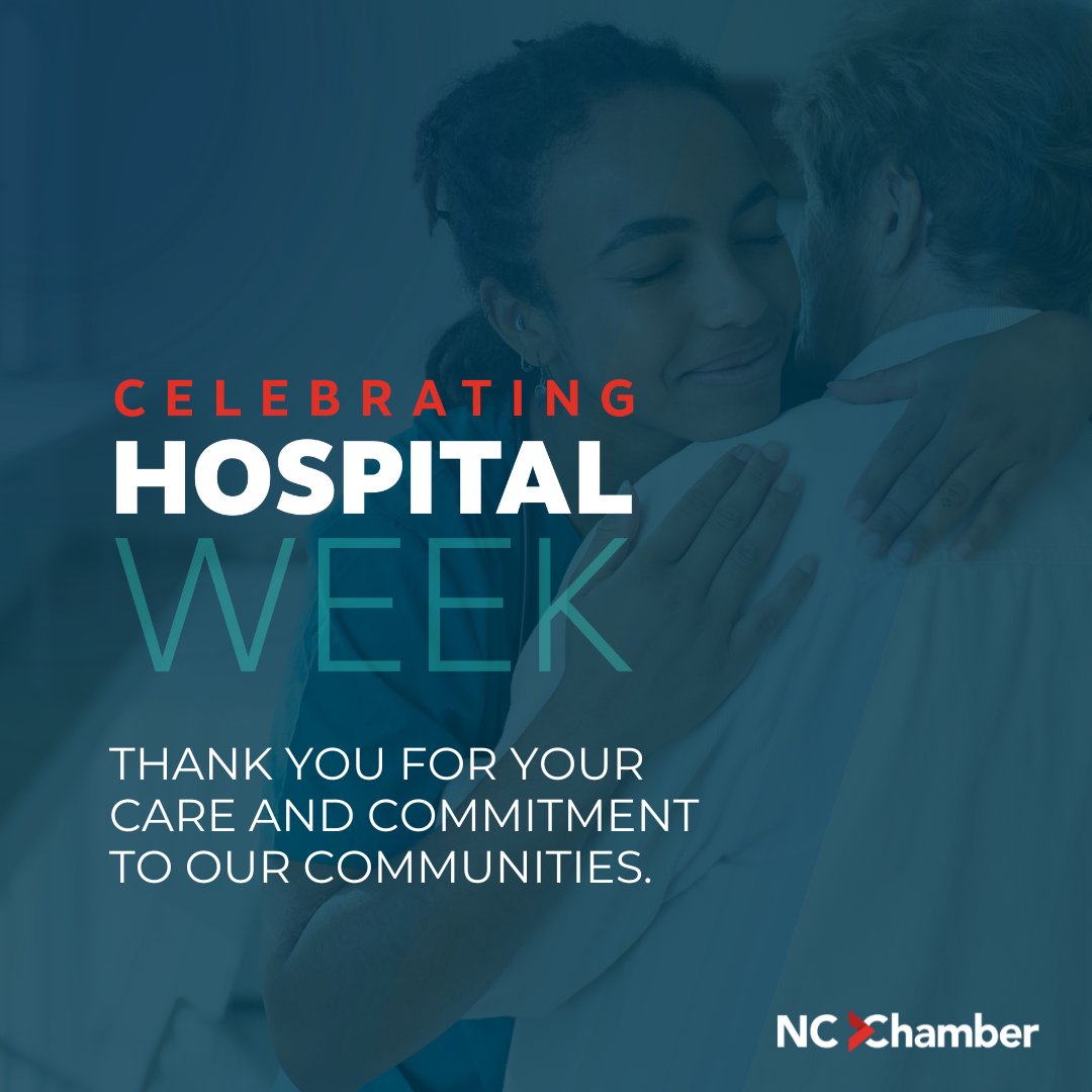 We extend our sincere appreciation to the remarkable people across North Carolina that care for the members of our community. Your dedication and support significantly impact the lives of those under your care. Thank you for all that you do! #HospitalAppreciationWeek