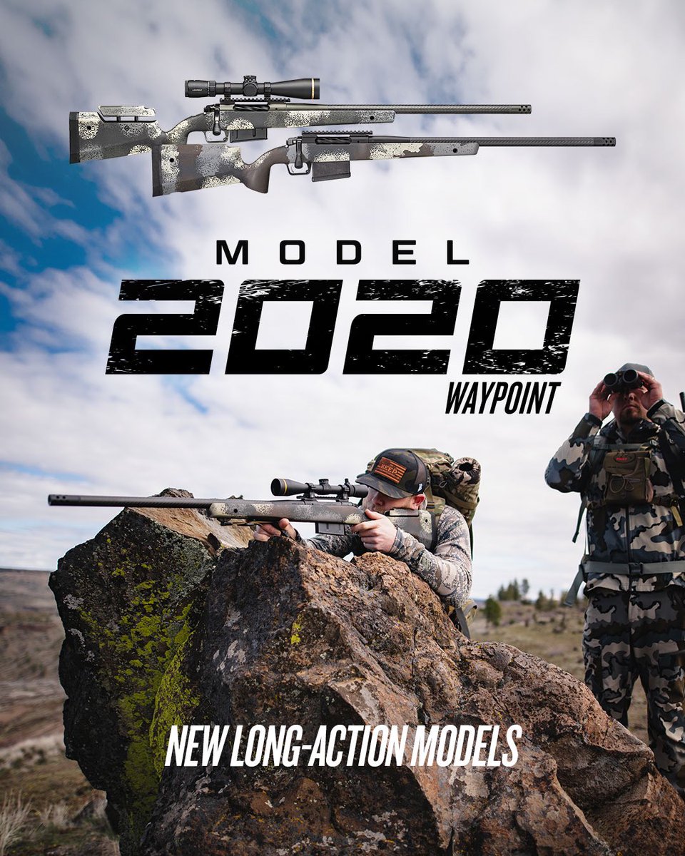 Delivering an impressive .75 MOA accuracy guarantee, the Model 2020 Waypoint is now available in 7mm Rem Mag, 7mm PRC, .300 Win Mag, .300 PRC, .270 Win and .30-06. Precision manufactured in the United States, these long-action rifles are built to deliver the accuracy and