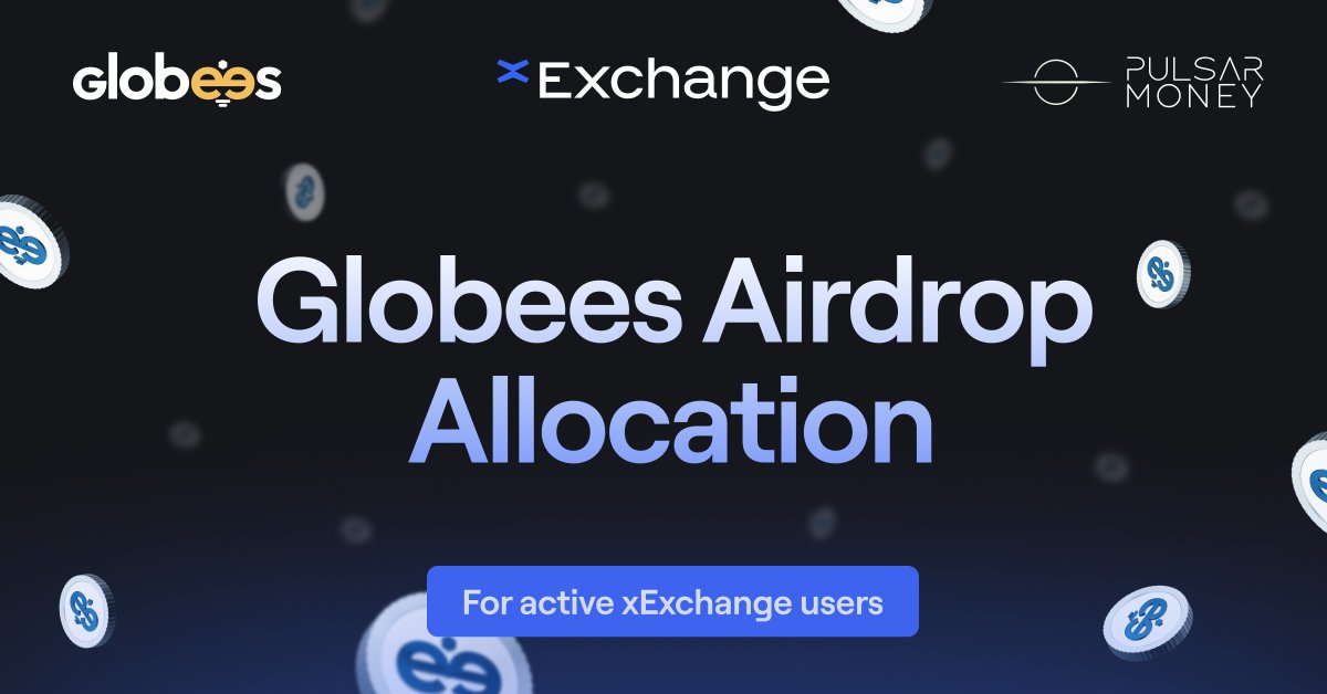 The ongoing @Globees_Project airdrop aims to reward the most active users in the #MultiversX ecosystem and it’s now your turn!

1,600 accounts that traded on xExchange since our Saturday’s initial announcement until 5 AM UTC today are eligible to claim their points allocation 🪂
