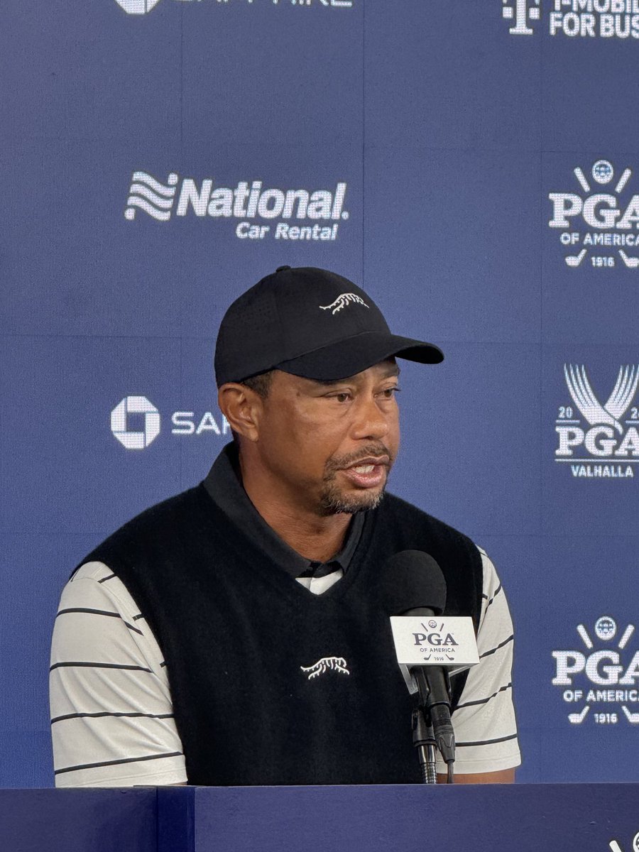 Tiger Woods meets the media ⁦@PGAChampionship⁩