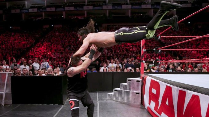 5/14/2018

Seth Rollins defeated Kevin Owens to retain the Intercontinental Championship on RAW from the O2 Arena in London, England.

#WWE #WWERaw #SethRollins #TheArchitect #TheMessiah #Visionary #BurnItDown #KevinOwens #KO #FightOwensFight #IntercontinentalChampionship