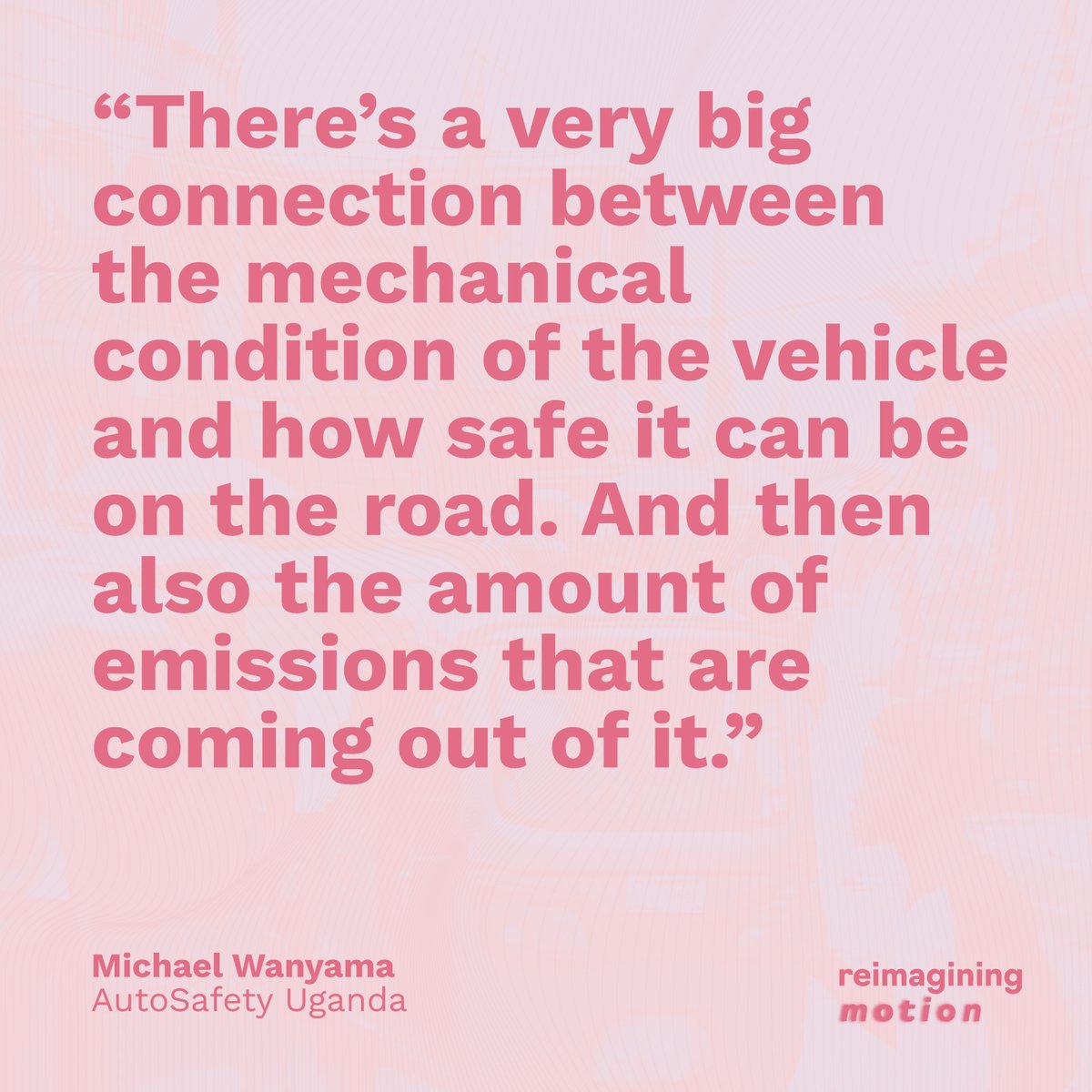 🎧New podcast episode🎧

Road crashes &amp; fatalities are disproportionately high in #Africa partly due to old, unsafe #vehicles.

In the latest from our series on #African transport, road &amp; vehicle safety activist <a href="/thetechsamya/">Michael Wanyama | Team Leader @Autosafety_UG</a> of <a href="/AutoSafetyUg/">AutoSafety-UG</a>  joins us to discuss their impact.
