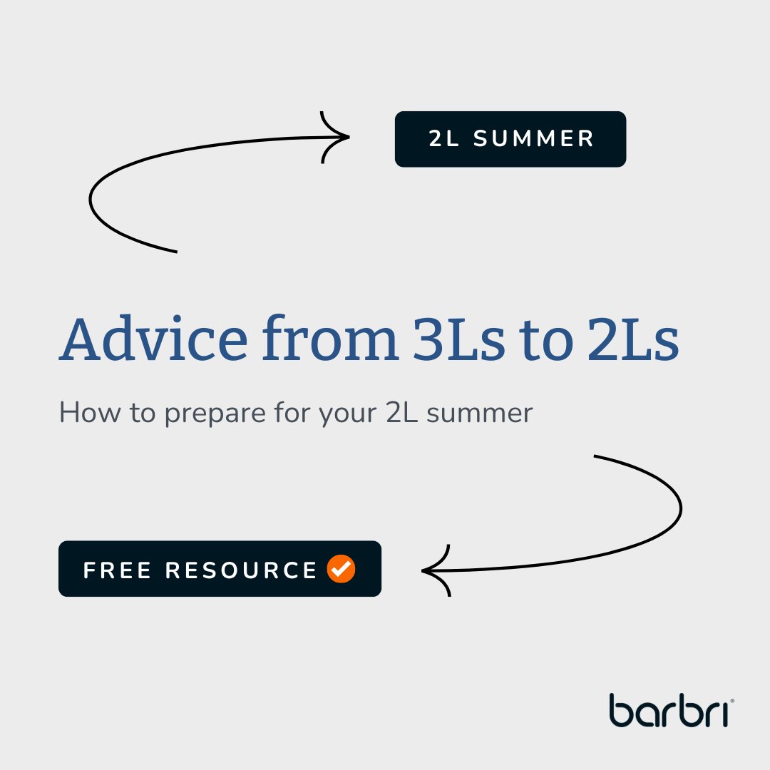 We’ve rounded up some quick tips from 3Ls on how to best prepare early for a stellar summer associate experience, to make a lasting impression, and even to secure a full-time job offer. Read Here: barbri.com/blog/usstudent…