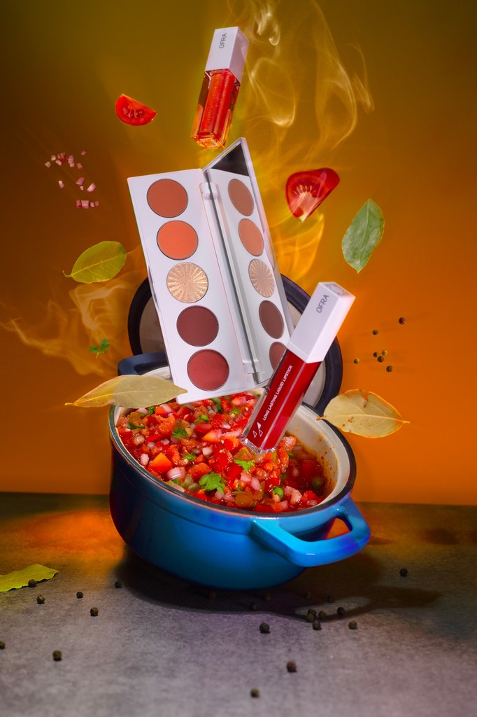 🌶️ Stirring up some serious glam with OFRA X @cooking_con_omi collab! Let Your Heart Guide You Palette is the main course, with 'Cooking Con Omi' Lipstick and 'Connie Lip Gloss' for dessert! 🍰