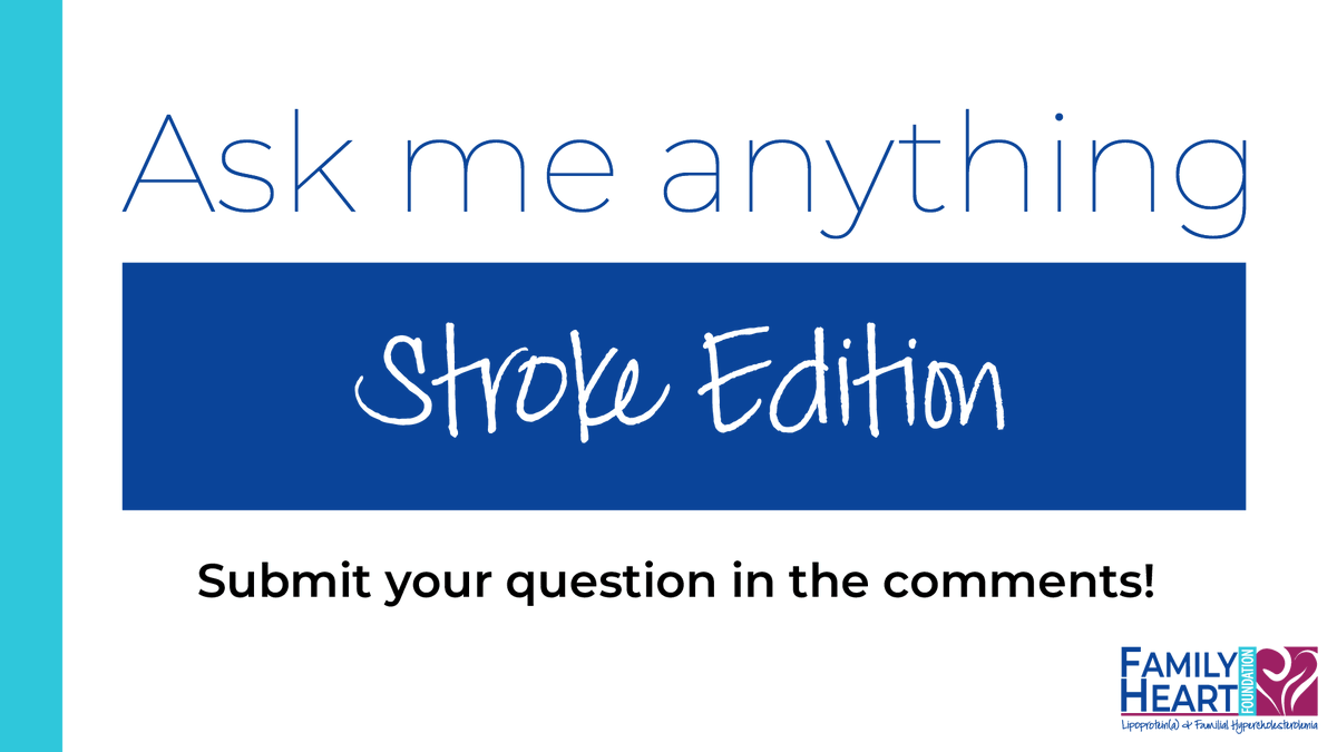 📣 📣We’re calling on you to lead the discussion! It's your chance to ask MUSC's @GhadaMohamedMD your questions about strokes. Submit your Q's below in the comments! 

#KnowFH #KnowLpa #AskMeAnything 

*Please keep Q's general and not related to any specific individual's case.
