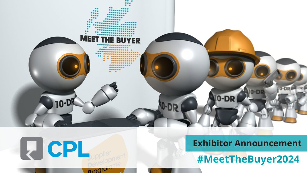Exhibitor Announcement: CPL will be exhibiting at #MeetTheBuyer2024 at Hampden Park on 5 June! Come along to #MeetTheBuyer to learn about CPL's #SupplyChain opportunities: bit.ly/3TYxhwJ #PowerOfProcurement #Procurement #SupplierOpp