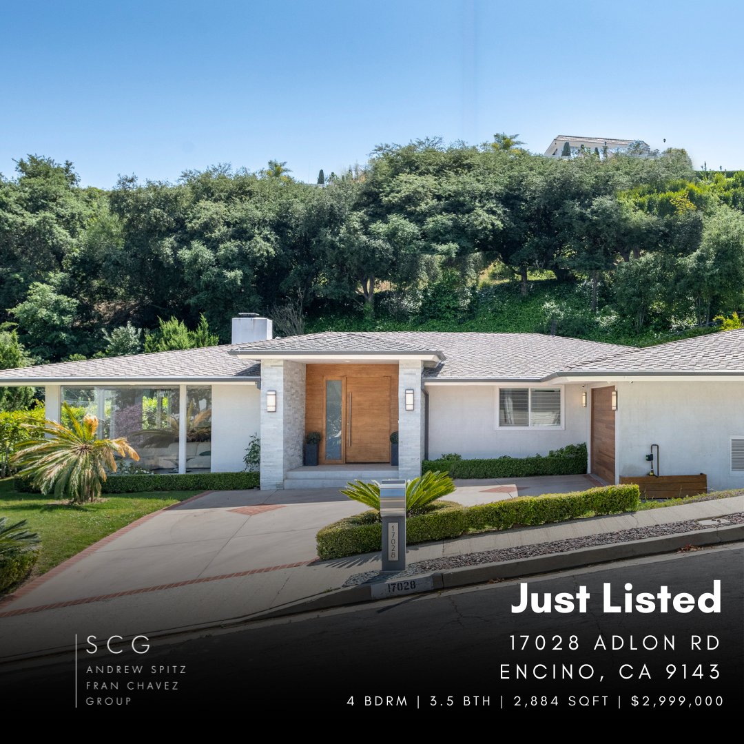 ✨ Just Listed! ✨

🏡 17028 Adlon Rd, Encino, CA 91436

4 Bedrooms
3.5 Bathrooms
2,884 sqft
$2,999,000

This exquisite Encino home is the perfect blend of luxury and comfort. Act fast—your dream home awaits! 🏠

#JustListed #EncinoRealEstate #LuxuryHome #DreamHome #RealEstate