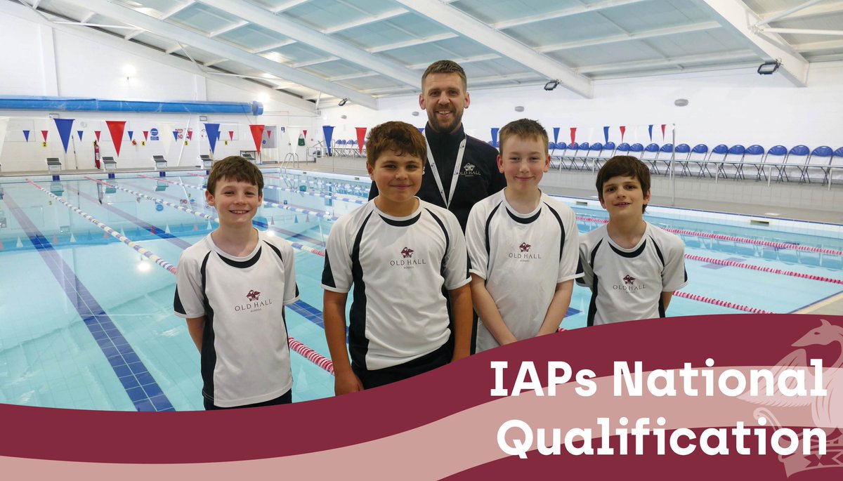 Congratulations to Year 6 boys Aaron, Adam, Alessio and Leo for qualifying for the IAPS National Swimming Championships in three individual races and a relay race! Up to 4,500 swimmers competed in separate galas, only the top 20 in each event qualify. 👏
#OldHall #Proud