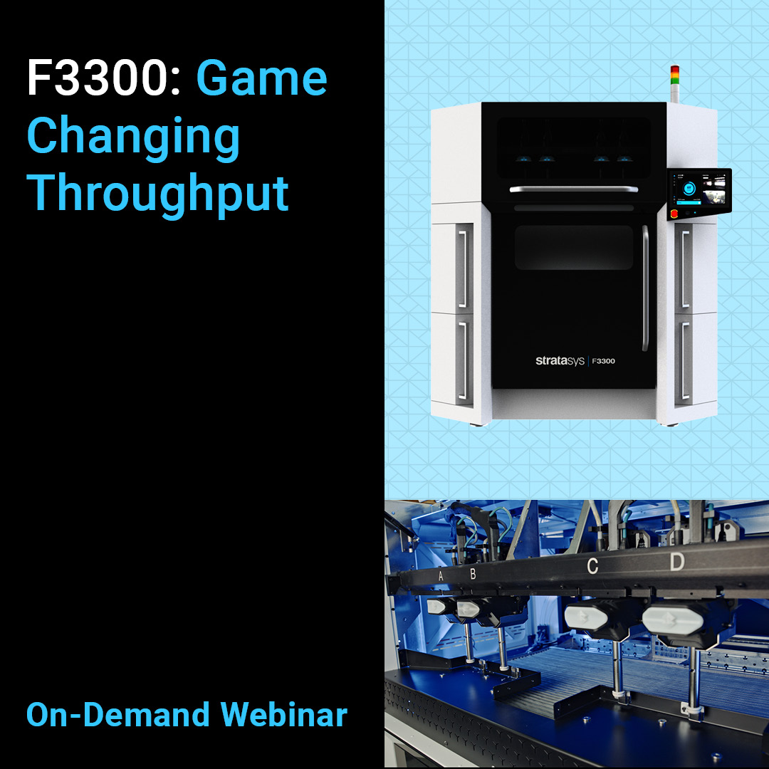 Looking for more #F3300 #Throughput details? This webinar is your ultimate destination! Discover why the F3300 is the MVP of FDM systems, doubling throughput and slashing costs per part!  okt.to/XOpGSW #additivemanufacturing #addstratasys #MakeAdditiveWorkForYou