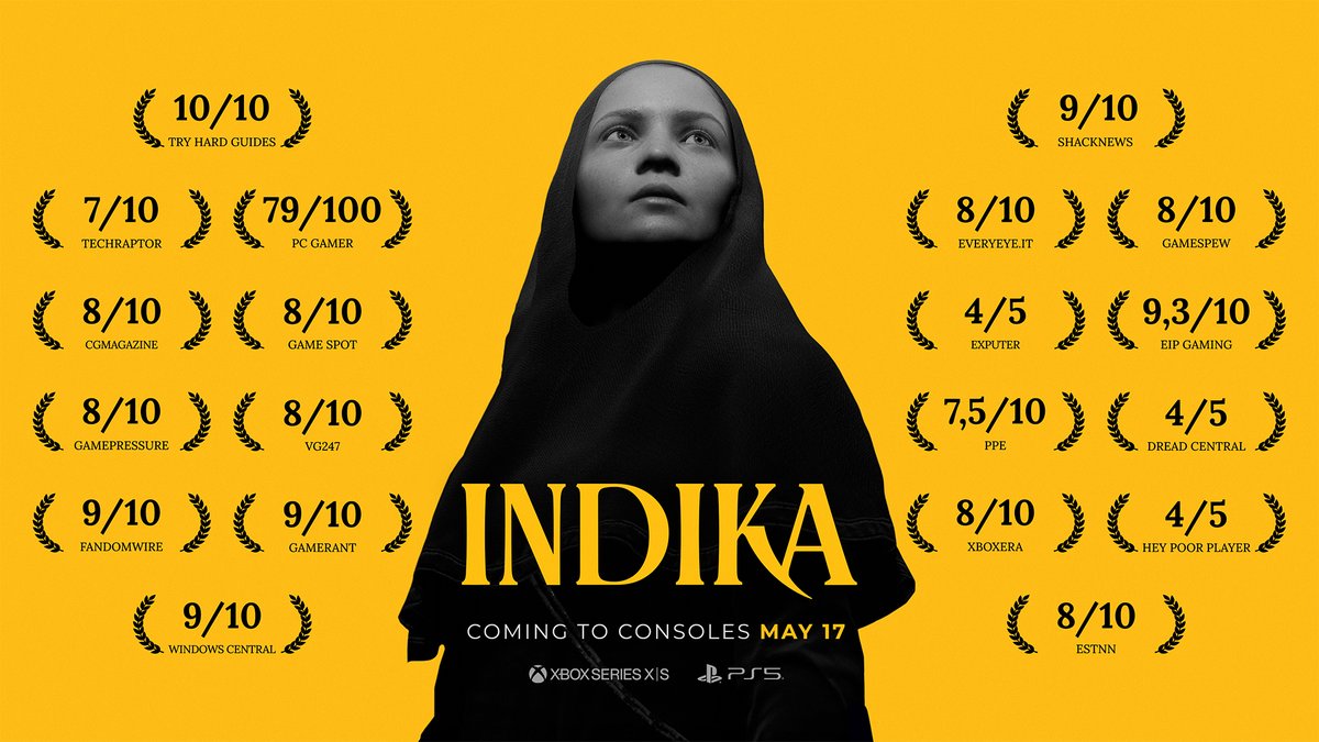 Ask and you shall be deceived! #INDIKA is coming to consoles on May 17. Mark the date and be ready 📿