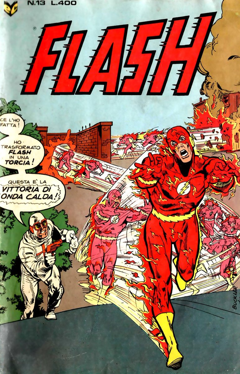 eccola qui finalmente, ho ritrovato la sequenza che mi ha fatto diventare un maniaco collezionista di fumetti. Flash Cenisio n. 13, giugno 1979: avevo nove anni e leggendo queste vignette mi dissi che avrei voluto avere la stessa collezione di Barry Allen... quasi riuscito dai!