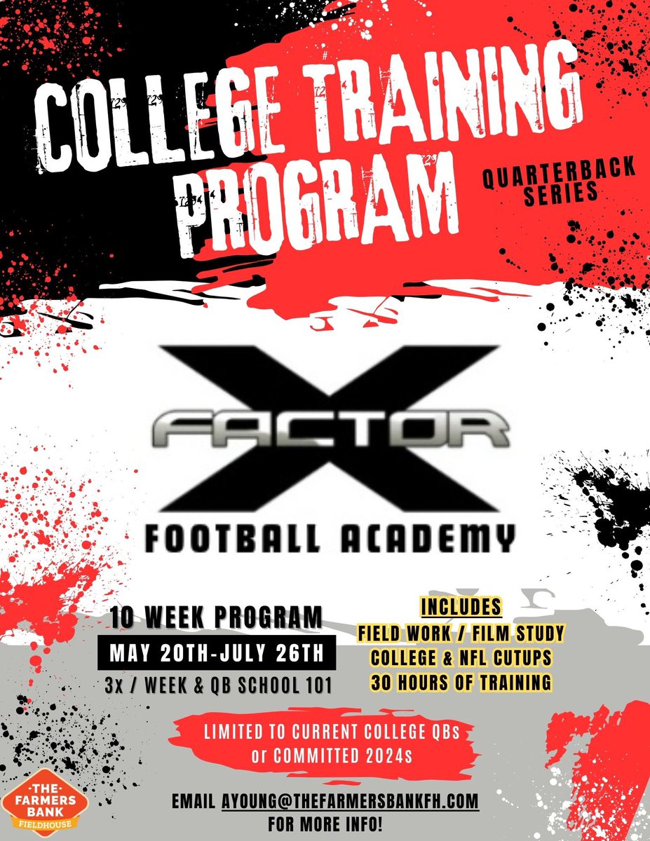 CoachYoungXFQB's tweet image. 🚨Attention all College QBs &amp;amp; RBs🚨We’re less than 1️⃣ week away‼️ DM if you want to take part in this great program 🔴⚫️🏈 #footballtraining #qbtraining #rbtraining
