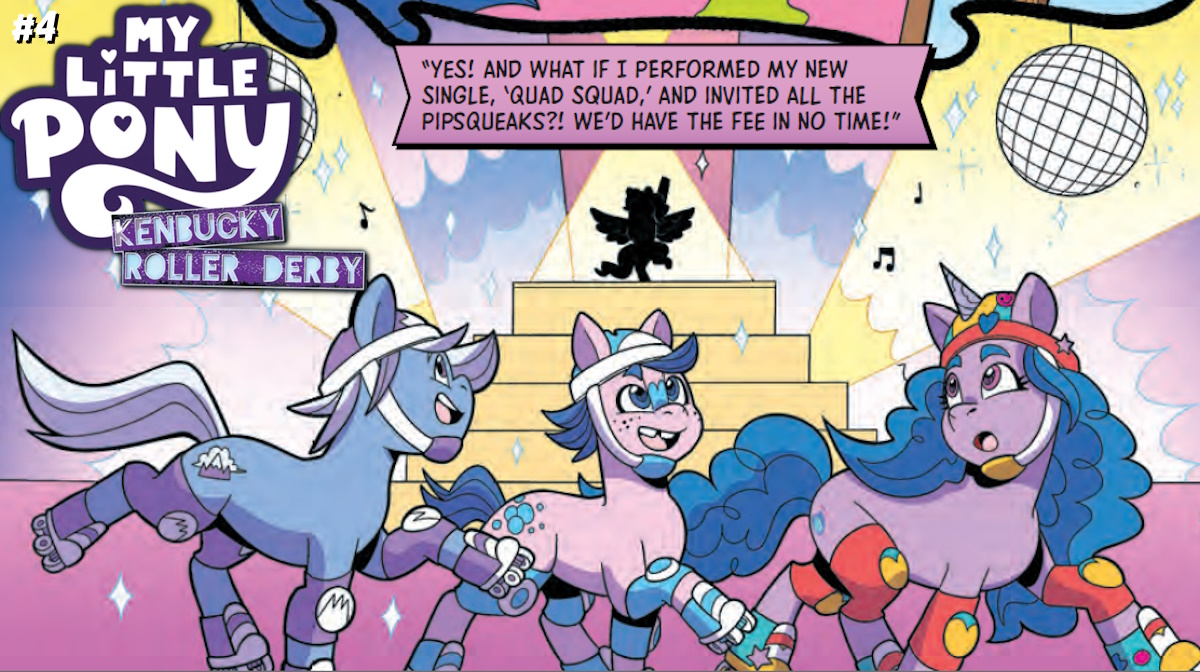 Preview @IDWPublishing's 5/15 Release: MY LITTLE PONY: Kenbucky Roller Derby #4 by @RunBarbara, @Ls1389, @Paincaked, Alicia Martínez, @angienessyo, and Neil Uyetake ft. covers by @SophieAScruggs & @GigiDutreix #NCBD #MyLittlePony #KenbuckyRollerDerby popculthq.com/preview-my-lit…