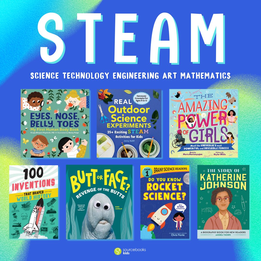 Inspire wonder and exploration with these STEM/STEAM reads from Sourcebooks 🚀 Find more STEAM titles here: ow.ly/2VLG50RBXAl