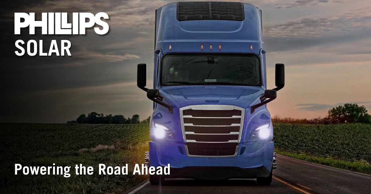 Introducing Phillips Industries' solar panel technology for commercial trucks and trailers. 

Click to read: phillipsind.com/press-release/… 

#phillipssolar #sustainability #trucking #business #fleetoperations