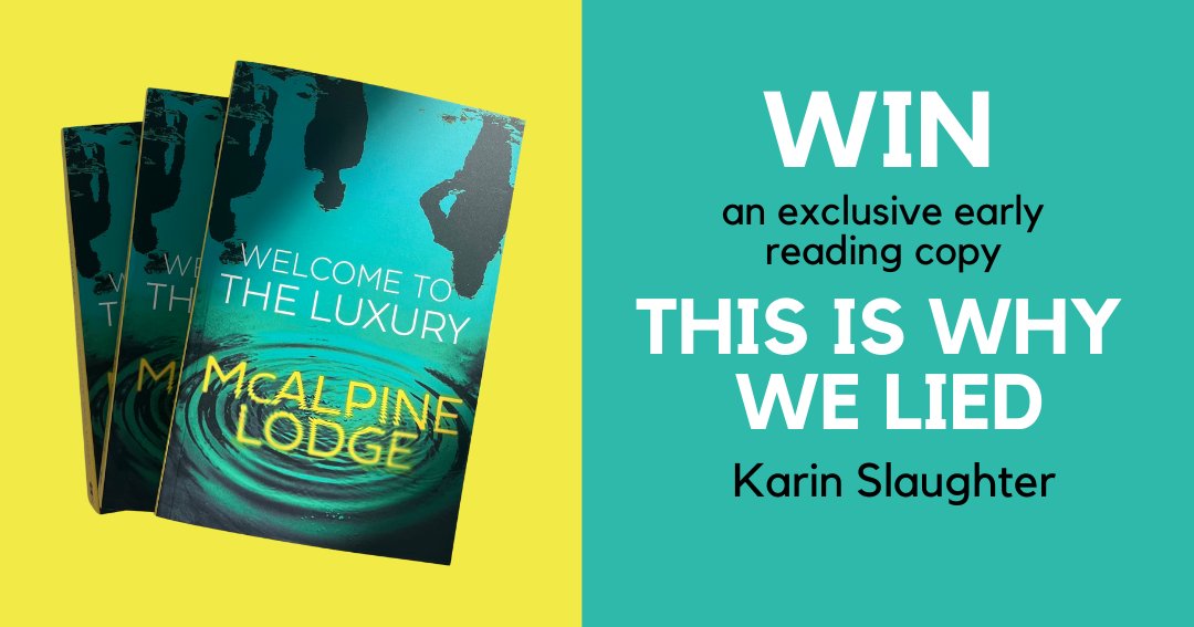 This is a PSA that you have just over a week to enter our competition to WIN an exclusive early copy of #ThisIsWhyWeLied by @SlaughterKarin! Enter here: gleam.io/ftUlw/win-a-pr… Open to UK residents 18+. Closes midnight 26th May. Good luck!