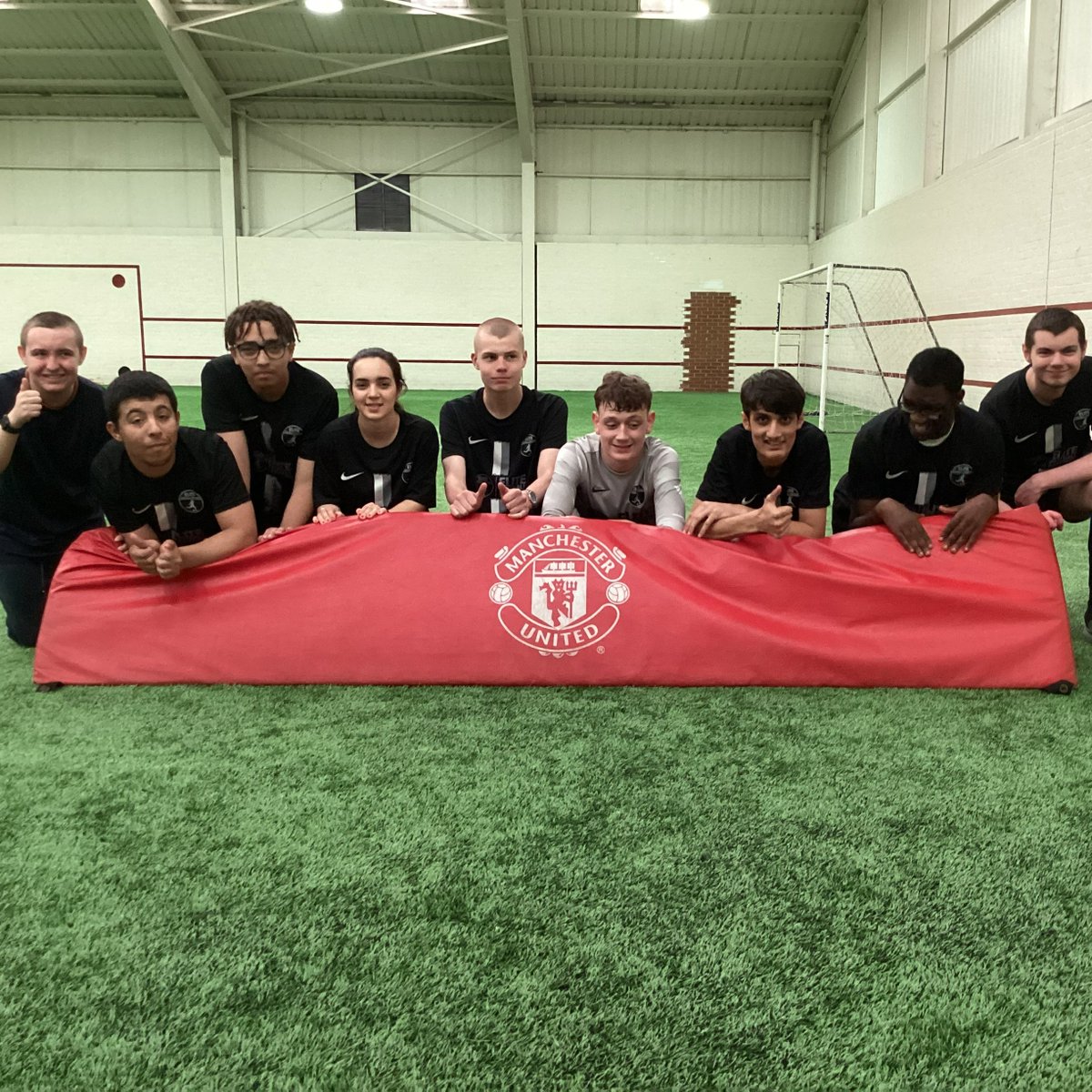 Great to be part of the football tournament today @TheCliff #MUFC training ground. Our Post 16 football team keeps on getting better and better.⚽️