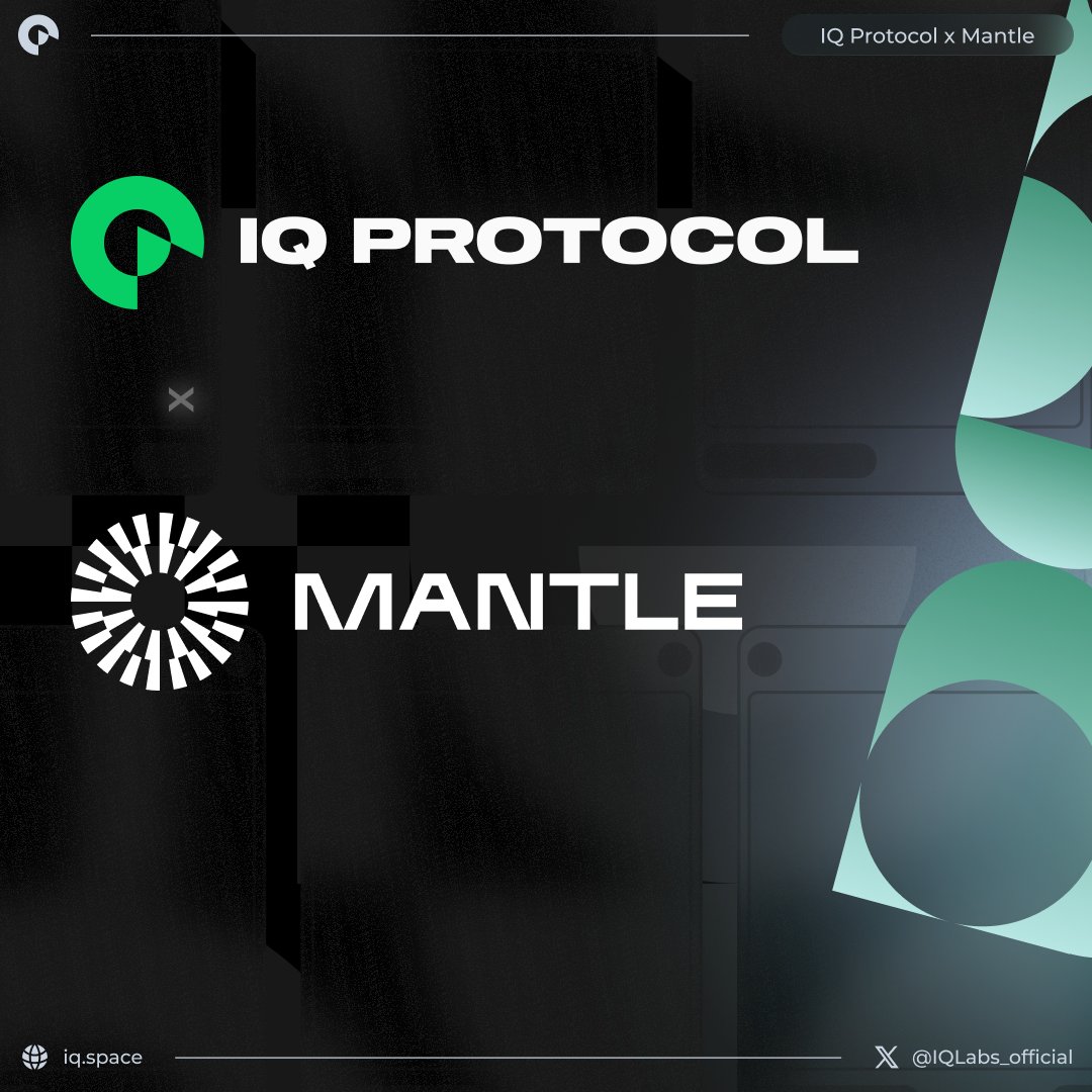 Unveiling the Future | #IQProtocol integrates with @0xMantle Network 🧠⚡️ Our integration marks a pivotal advancement in our mission to reshape #Web3Gaming and enhance the NFT landscape 🎮🕹️👾 Read more: medium.com/iq-protocol/un…
