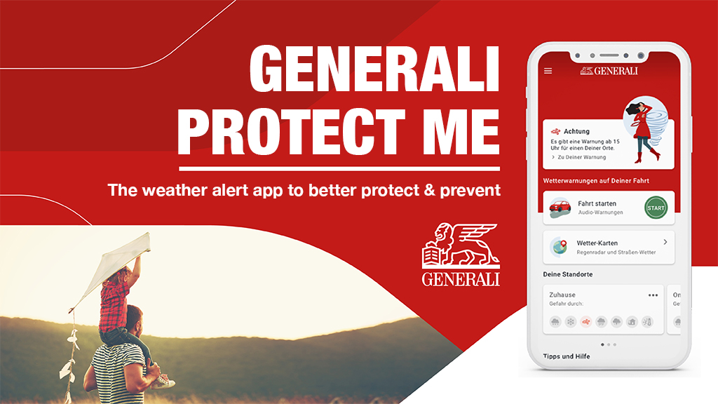 Managing the risks associated with increased extreme weather events has amplified the need for warning systems to reach populations efficiently. To tackle this issue, @GeneraliDE has developed 'Generali Protect Me', the innovative weather alert app that keeps users informed and