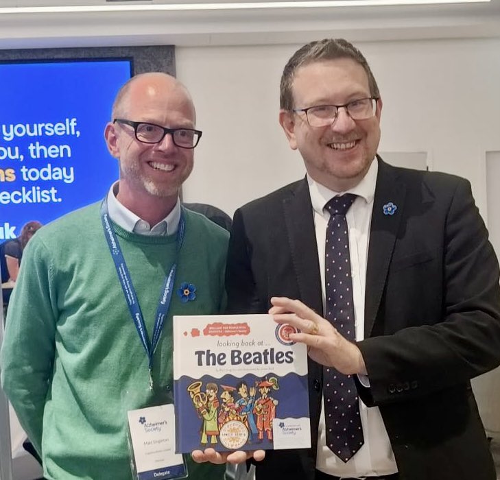 Having seen the positive impact Cognitive Books ⚙️ 📚 have in #care settings, it was great to share them with @GwynneMP, Shadow #SocialCare Minister of @UKLabour during the @alzheimerssoc annual conference #ASAC24 #dementia