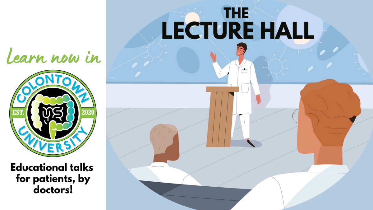 Start learning in The Lecture Hall, a module in COLONTOWN University with 30+ videos on #colorectalcancer for patients and caregivers. “Enroll” for free: learn.colontown.org/learningcenter…