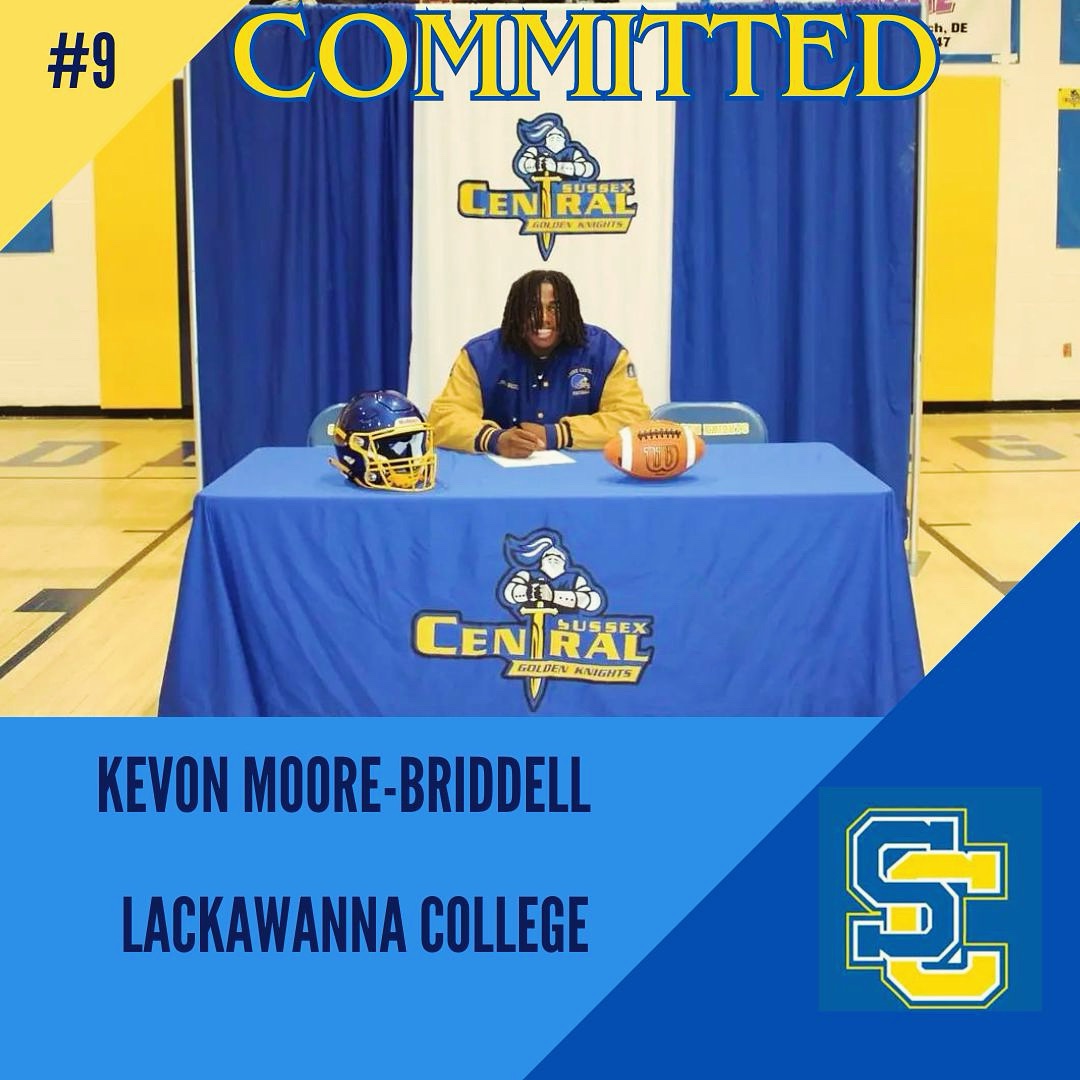 Congratulations to Kevon Moore-Briddell on his commitment to be a student athlete at Lackawanna College. Keep working hard both in the classroom and on the field. SC4Life! #delhs @BriddellKevon