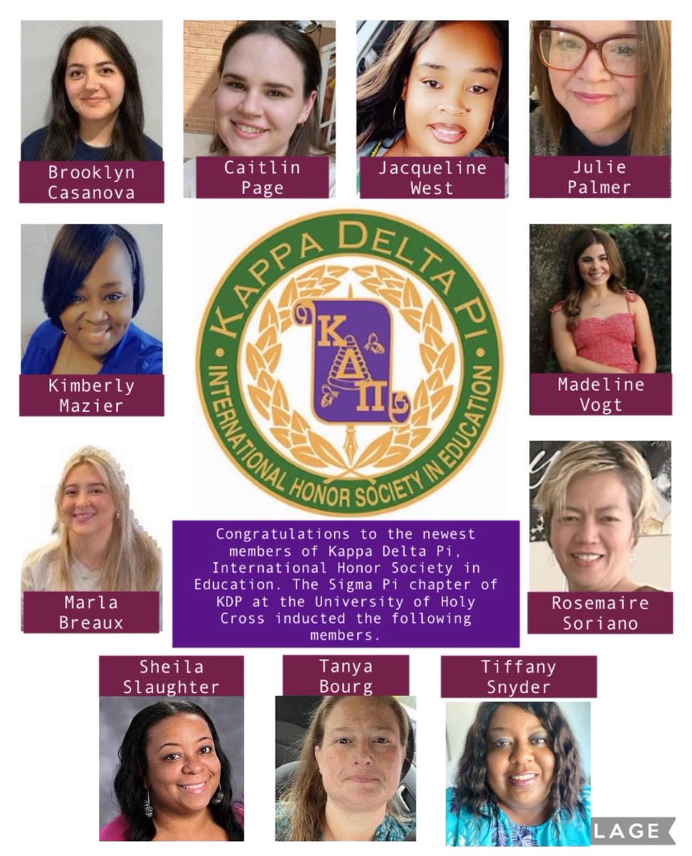 We are thrilled to announce our newest members of Kappa Delta Pi! 🎉 Congratulations to all for their dedication to excellence in education. Here's to the next chapter of leadership and service! #KappaDeltaPi #EducationExcellence'