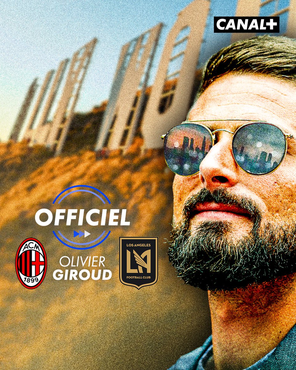 🚨 Officiel : Olivier Giroud rejoint le Los Angeles FC en MLS !  

Le meilleur buteur de l'histoire des Bleus va retrouver Hugo Lloris en Californie 🇺🇸