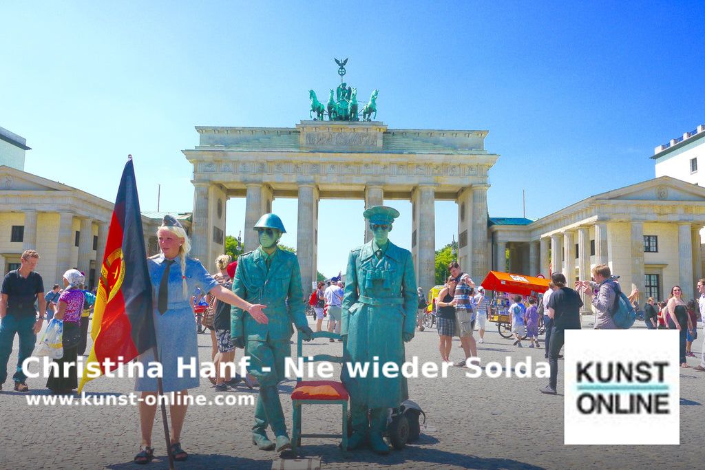 ❤️ Christina Hanf - Nie wieder Soldaten vor dem Brandenburger Tor ❤️ 
shortlink.store/gxrvgkwgz7lf #kunst #künstler #kunstwerk #kunstsammler #kunstkaufen #kunstgalerie #kunstausstellung #kunstszene #kunstgalerie #kunstonline