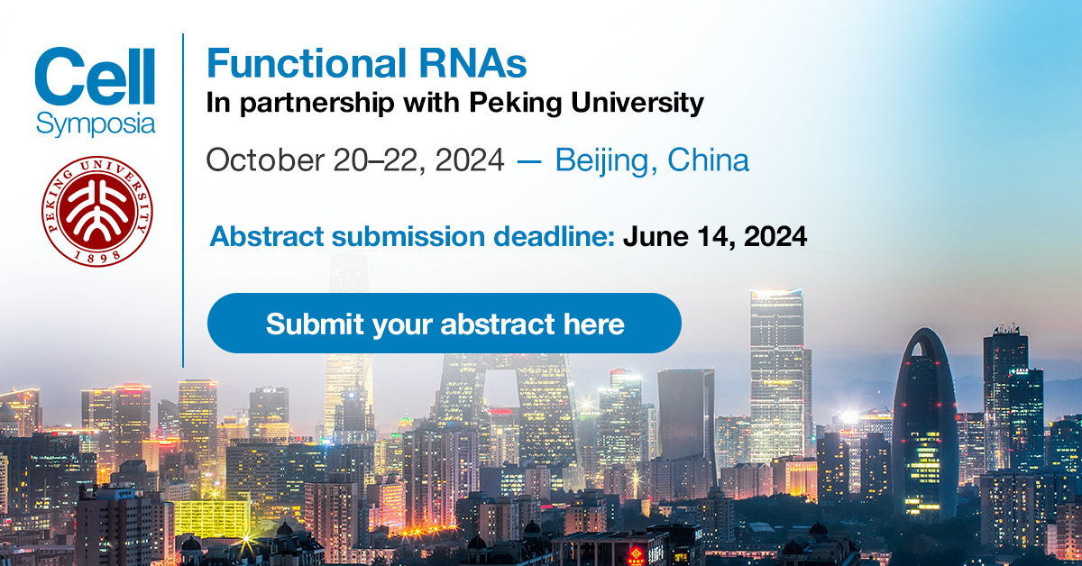 Hear invited speaker @GladfelterLab discuss “The physical code of RNA in biomolecular condensates” @CellSymposia #CSRNAs24, October 20–22, 2024, Beijing, China. Submit your abstract before June 14, 2024 for a chance to join the program hubs.li/Q02wXKPg0
