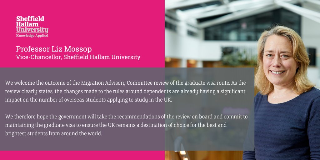 Sheffield Hallam University tweet media