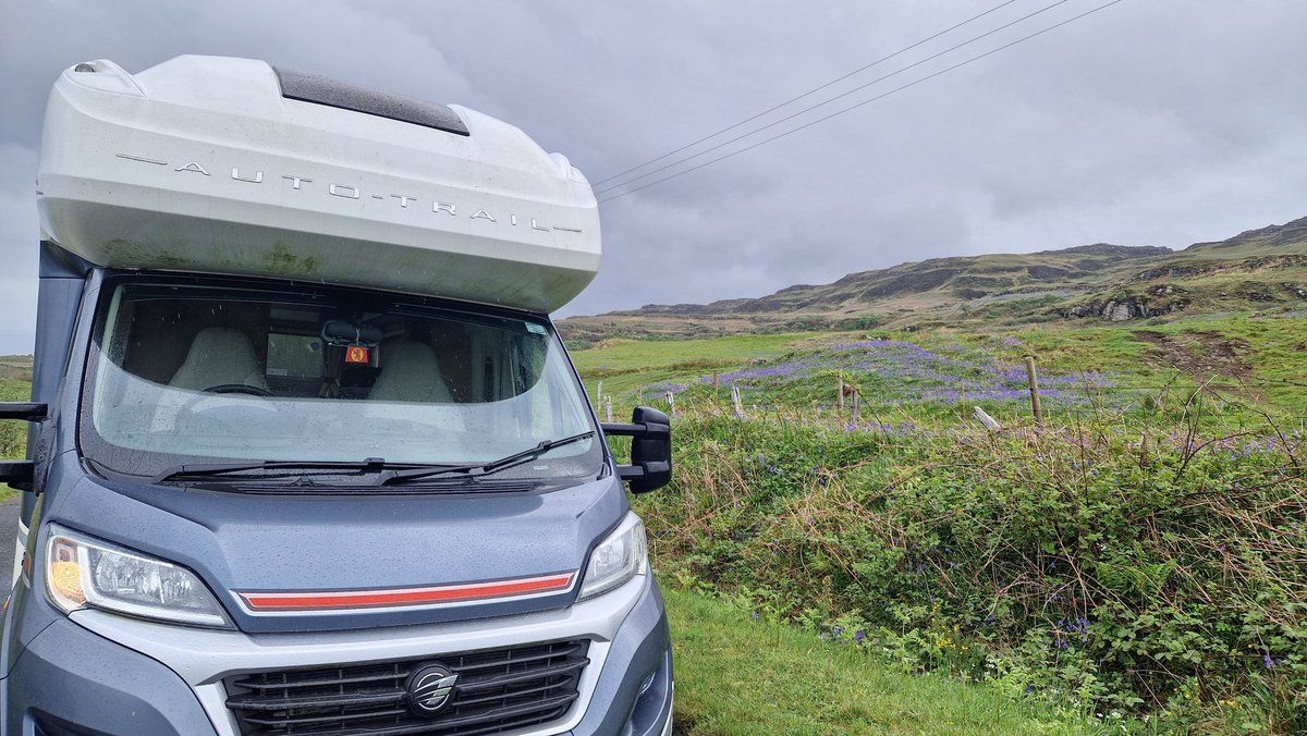 Took Malcolm the Motorhome for a wee run on Mull to keep his batteries charged up! Absolutely loving all the bluebells, they are my favourite wildflower! #isleofmull #dayoff #bluebells #islandlife #heavenly #nature 💙💜💙 #GodInAllThings