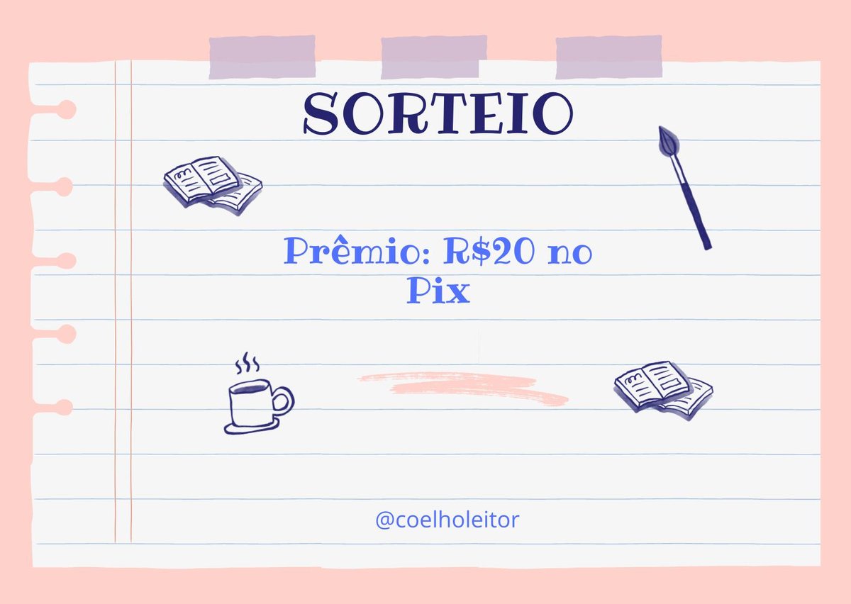 🌟Sorteio Relâmpago🌟

🏆Prêmio: R$20 no Pix

🗒️Regrinhas: 

-Dar RT nesse tweet 
-Seguir @coelholeitor e @coelhopromos 
-Dar RT no fixado

🐇 Resultado: 20/05