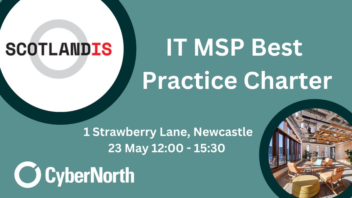 Improving Cyber Resilience and Supply Chain Security Join @ScotlandIS in partnership with CyberNorth for a stimulating day of knowledge-sharing, networking and collaboration at our ‘lunch and learn’ event in Newcastle. May 23 12:00 - 15:30  scotlandis.com/blog/events/it…