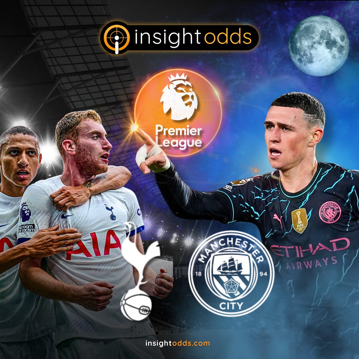 InsightOdds's tweet image. 🔸𝗕𝗲𝗹𝗶𝗲𝗳 𝗧𝗵𝗲 𝗕𝗹𝘂𝗲 𝗠𝗼𝗼𝗻 𝗥𝗶𝘀𝗲𝘀🔸

🔸A crucial game in the title race as Spurs face Man City tonight

🔸Odd one for home fans who may prefer see their team lose to stop rivals Arsenal winning the league 🤯

🔸We fancy City -1.5 AH
📊 Best price: 1.99 ➡️ bet365…