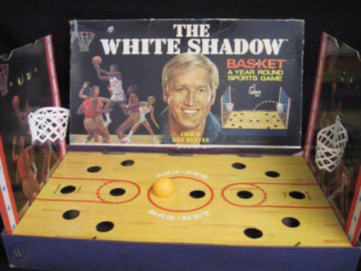 “Old Days”Bas-Ket was a very popular game years ago. The”White Shadow”version made it even more popular. #Basketball #TV #Games #nostalgia #1980s