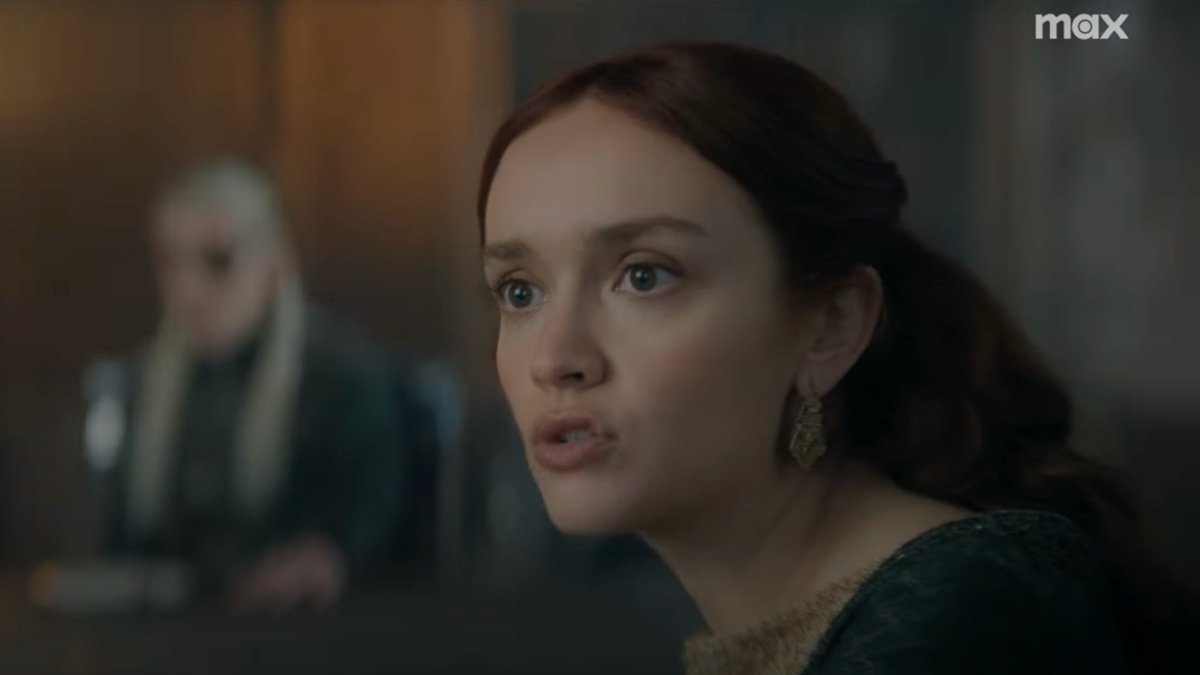 olivia cooke as queen alicent hightower in 'house of the dragon' season 2