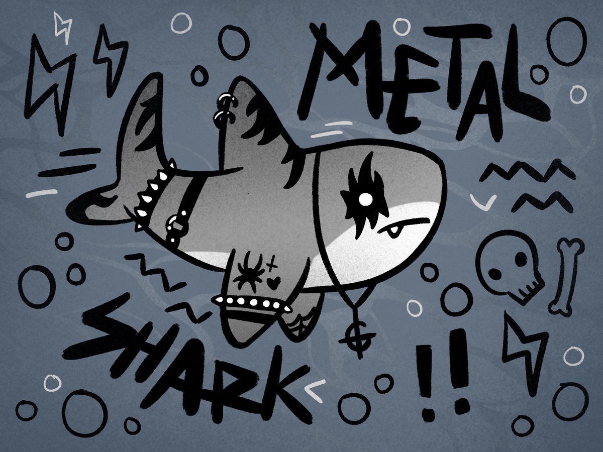 made a metal shark ! !