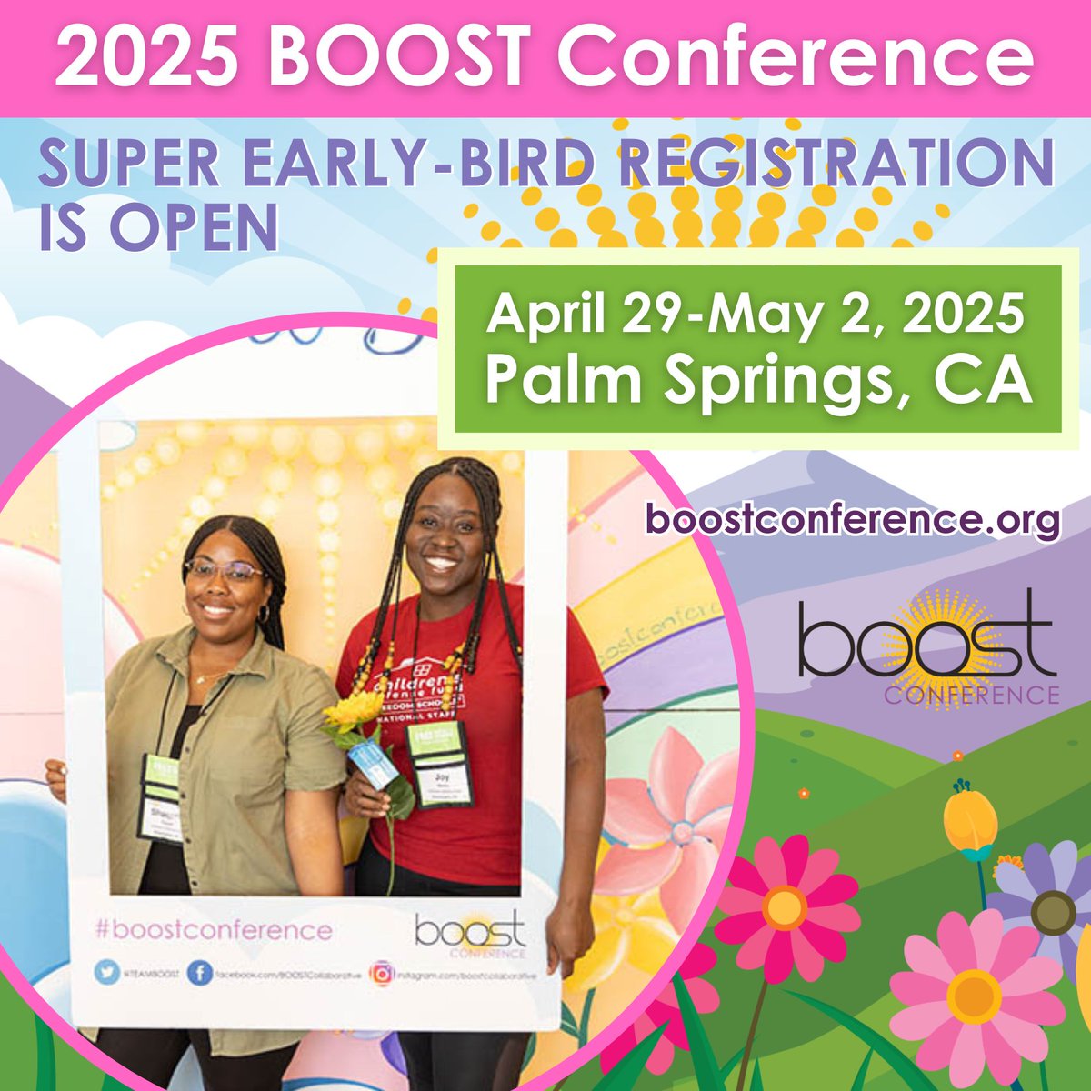 2025 #boostconference registration is open! Super Early-Bird registration is available now through 6/30 at our lowest rate of the year. Register your team today for the largest global convening of in and out-of-school time educators, just like YOU. boostconference.org/registration