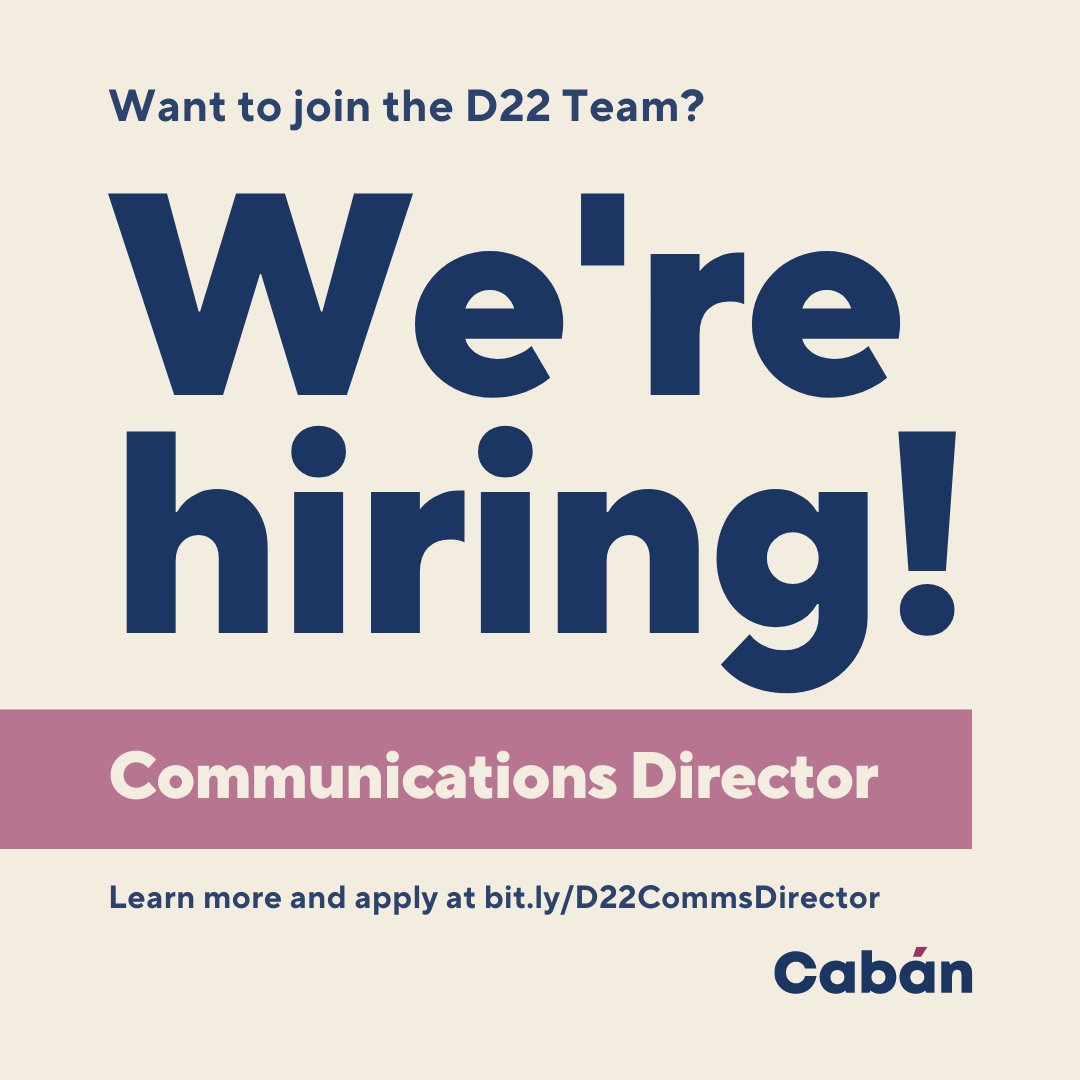 Join the D22 Team! We're seeking a Director of Communications to lead our mission for a safer, healthier, and fairer city. Work closely with Council Member Tiffany Cabán to shape our voice and vision for socialist-abolitionist governance. Apply here: bit.ly/D22CommsDirect…