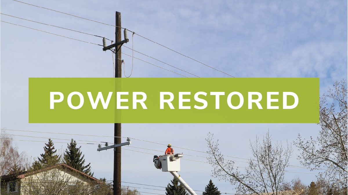 Good news, power is now back on in Lake Bonavista. Thank you for your patience while our team handled this unexpected outage. #yyc