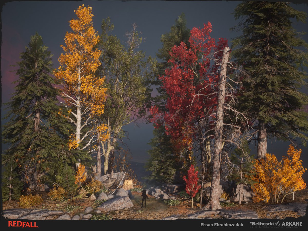Ehsan_Ebr's tweet image. A collection of Redfall's Conifer trees I worked on.
#Arkane
@ArkaneStudios 
#Redfall 
artstation.com/artwork/qegeza