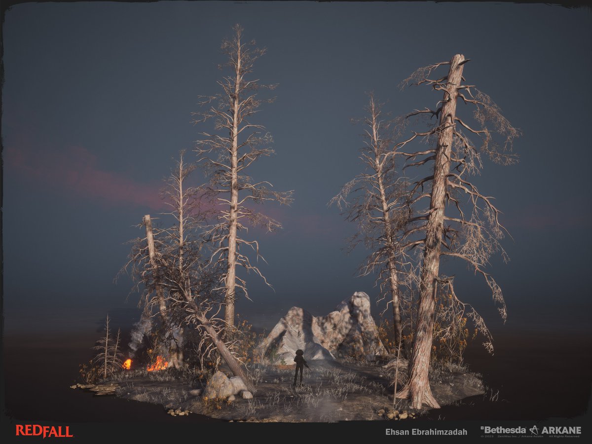 Ehsan_Ebr's tweet image. A collection of Redfall's Conifer trees I worked on.
#Arkane
@ArkaneStudios 
#Redfall 
artstation.com/artwork/qegeza