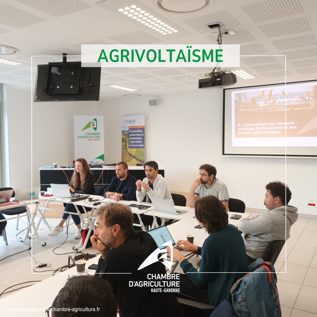 “AGRIVOLTAÏSME” ☀️⚡️

🗒️ Aujourd’hui le Comité d’Orientation Nouvelles Énergies était réuni pour une réunion autour de l’ambition politique des projets agrivoltaïsmes.

👥 Des échanges riches avec les professionnels agricoles et les acteurs de la transition énergétique.