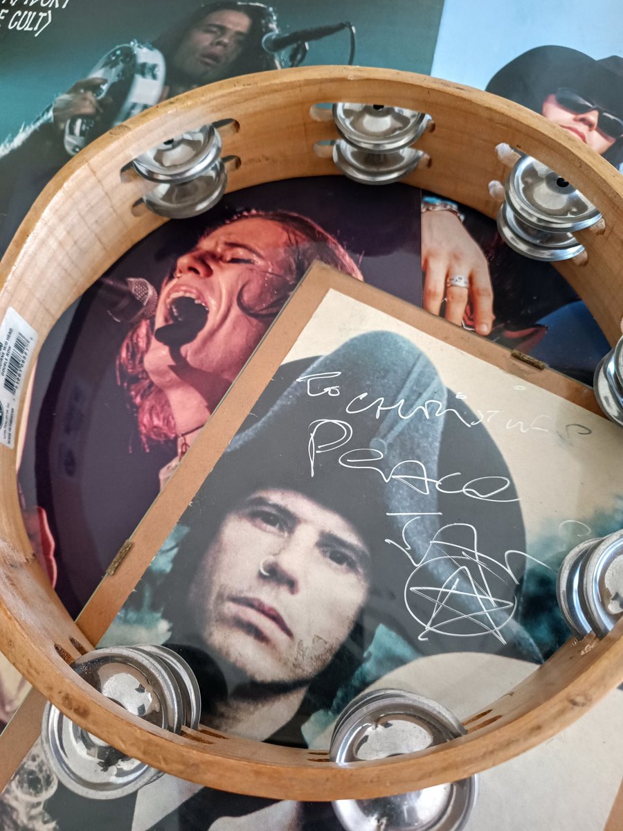 Happy birthday @ASTBURY ! eternal thanks, Shaman! ❤️🤘🏻🎉
⚡ CFFC ⚡ 
*
*
*
{ #ianastbury #thecult #thedoors #holybarbarians #shaman #rocknrollmessiahs #nationcult #cultzone #cffc #CLTRCHV #memorabilia #signed #tambourine @officialcult }